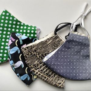 4/$32 designer cotton face mask for summer